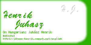 henrik juhasz business card