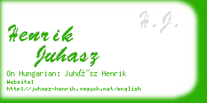 henrik juhasz business card